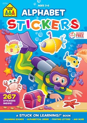 School Zone Alphabet Stickers Workbook