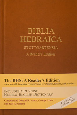 Biblia Hebraica Stuttgartensia (Bhs) (Hardcover): A Reader's Edition