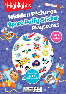 Space Hidden Pictures Puffy Sticker Playscenes