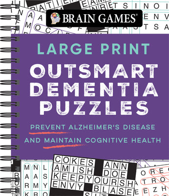 Brain Games - Large Print Outsmart Dementia Puzzles: Prevent Alzheimer's Disease and Maintain Cognitive Health