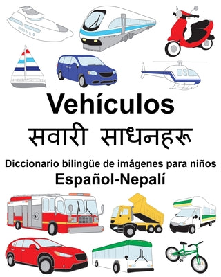 Español-Nepalí Vehículos/सवारी साधनहरू Diccionario bilingüe de imágenes para n