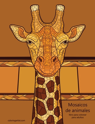 Mosaicos de animales libro para colorear para adultos