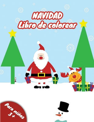 Libro de Colorear: Feliz Navidad ! Un Perfecto regalo para sus Niños, Libro para Colorear para Niños y Niñas con Diseños Navideños Encant