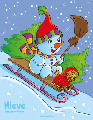 Nieve libro para colorear 1