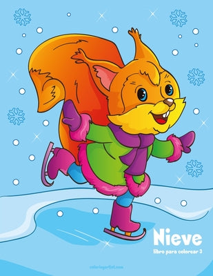 Nieve libro para colorear 3