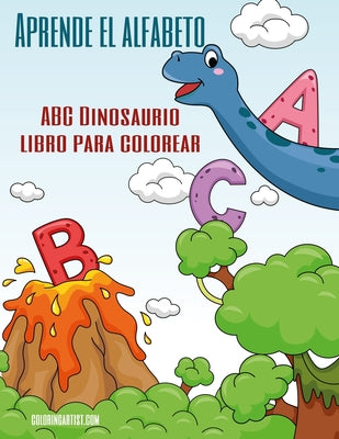 Aprende el alfabeto - ABC Dinosaurio libro para colorear