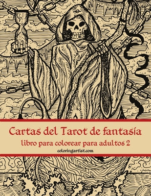 Cartas del Tarot de fantasía libro para colorear para adultos 2