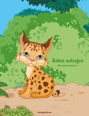 Gatos salvajes libro para colorear 1