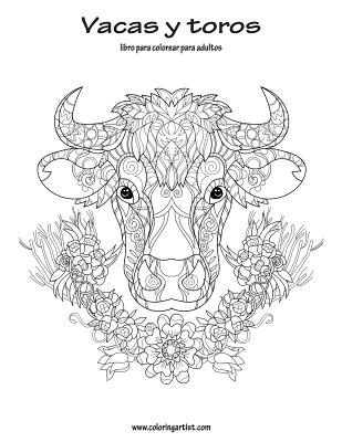 Vacas y toros libro para colorear para adultos 1