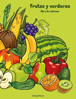 Frutas y verduras libro para colorear 1