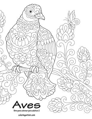 Pájaros  Libro De Colorear Para Mayores: Dibujos Grandes y