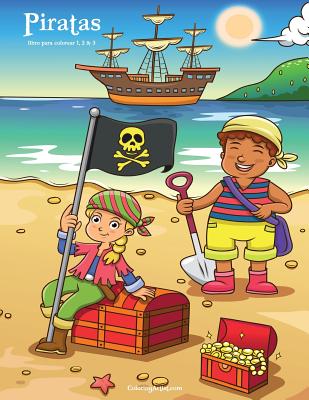 Piratas libro para colorear 1, 2 & 3