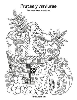 Frutas y verduras libro para colorear para adultos 1