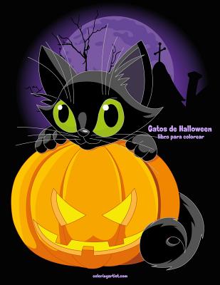 Gatos de Halloween libro para colorear 1