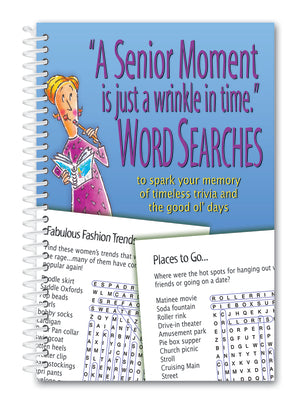 A Senior Moment Is Just a Wrinkle in Time Word Searches