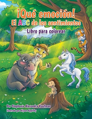 Qué emoción! El ABC de los sentimientos: Libro para colorear