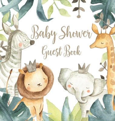 Safari Baby Shower Guest Book (Hardcover)