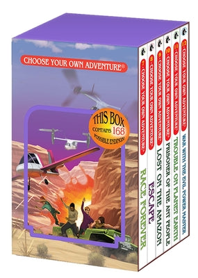 Choose Your Own Adventure 6-Book Boxed Set #2 (Race Forever, Escape, Lost on the Amazon, Prisoner of the Ant People, Trouble on Planet Earth, War with