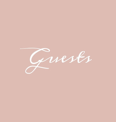 Guests Hardcover Guest Book: Blush Pink Guestbook Blank No Lines 64 Pages Keepsake Memory Book Sign In Registry for Visitors Comments Wedding Birth