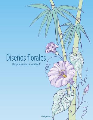 Diseños florales libro para colorear para adultos 4