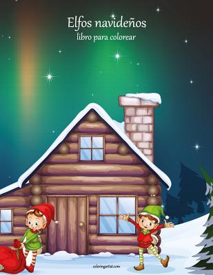 Elfos navideños libro para colorear 1