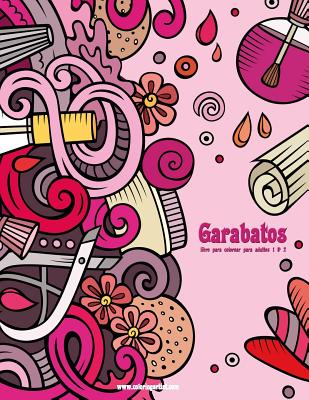 Garabatos libro para colorear para adultos 1 & 2