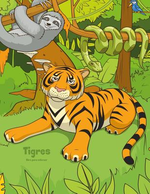 Tigres libro para colorear 1