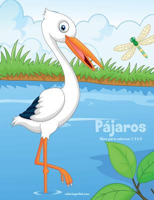 Pájaros libro para colorear 7, 8 & 9