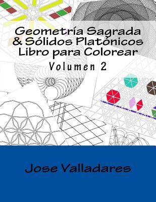 Geometría Sagrada & Sólidos Platónicos Libro para Colorear