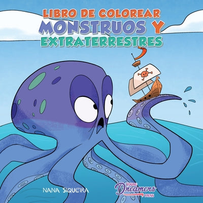 Libro de colorear monstruos y extraterrestres: Para niños de 4 a 8 años