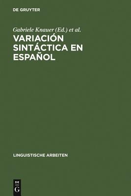 Variación sintáctica en español