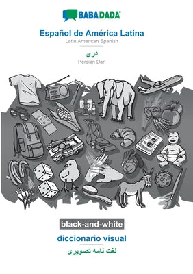 BABADADA black-and-white, Español de América Latina - Persian Dari (in arabic script), diccionario visual - visual dictionary (in arabic script): Lati