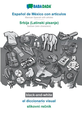 BABADADA black-and-white, Español de México con articulos - Srbija (Latinski pisanje), el diccionario visual - slikovni rečnik: Mexican Spanish w