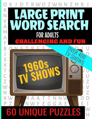 Large Print Word Search for Adults: Swingin 60s TV Word Search - Chall ...