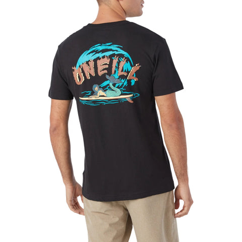 Oneill Camiseta Manga Corta Topside Negro, para Hombre