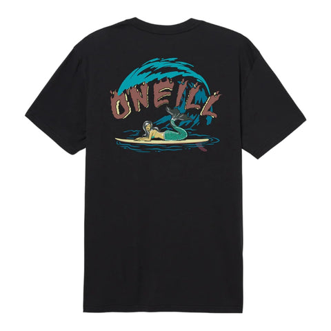 Oneill Camiseta Manga Corta Topside Negro, para Hombre