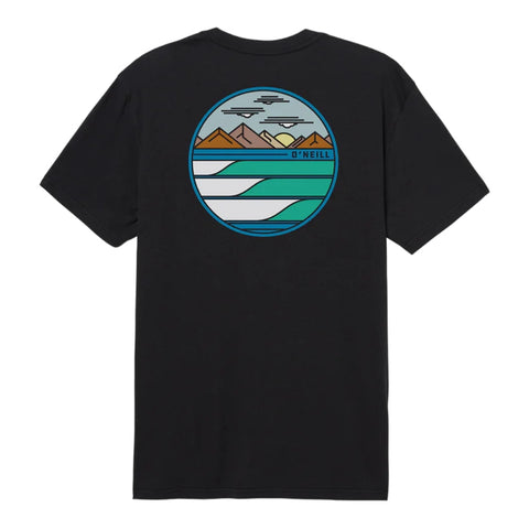 Oneill Camiseta Manga Corta Motionless Negro, para Hombre