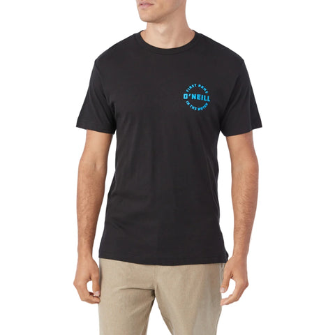 Oneill Camiseta Manga Corta Motionless Negro, para Hombre