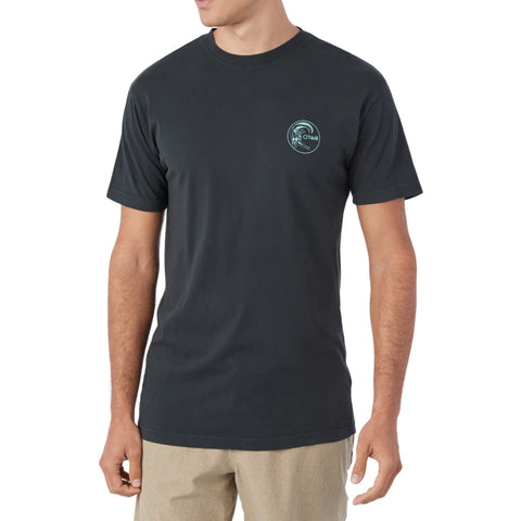 Oneill Camiseta Manga Corta OG Cleanlines Negro, para Hombre