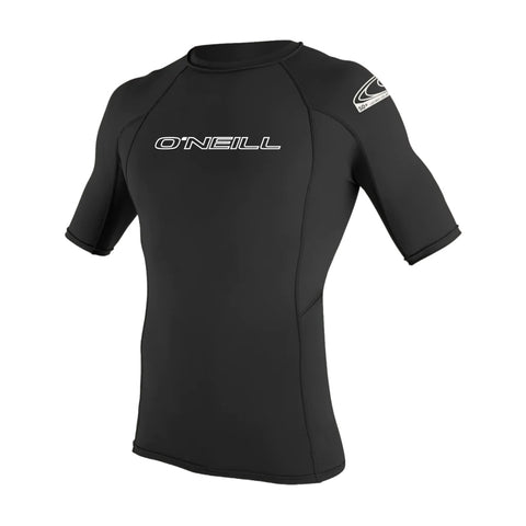 Oneill Camiseta Manga Corta Basic UPF 50+ Negro, para Hombre