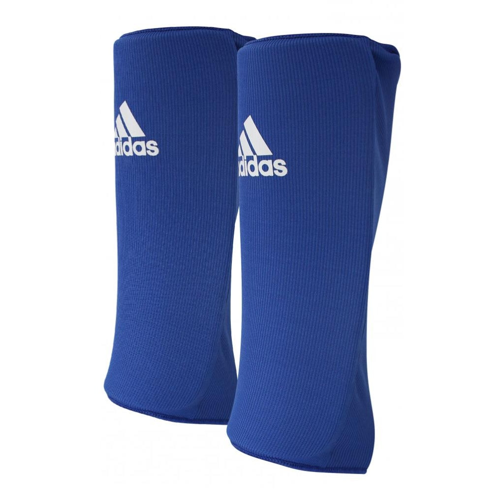 Adidas Espinillera para Fútbol con Protector, Azul