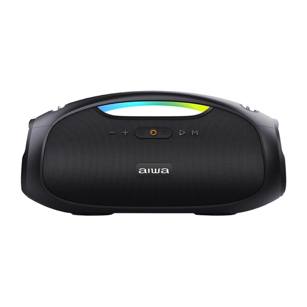 Aiwa Parlante Inalámbrico Portátil RGB 60W Boombox, AWS244BT