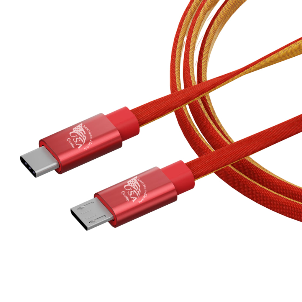 American Electric Cable Micro A a USB-C, 1 Metro