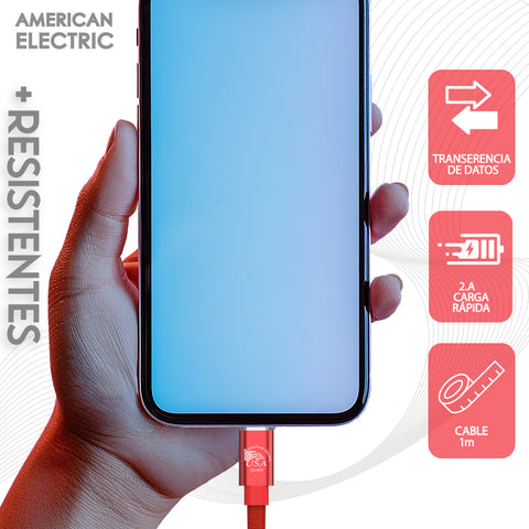 American Electric Cable Micro A a USB-C, 1 Metro