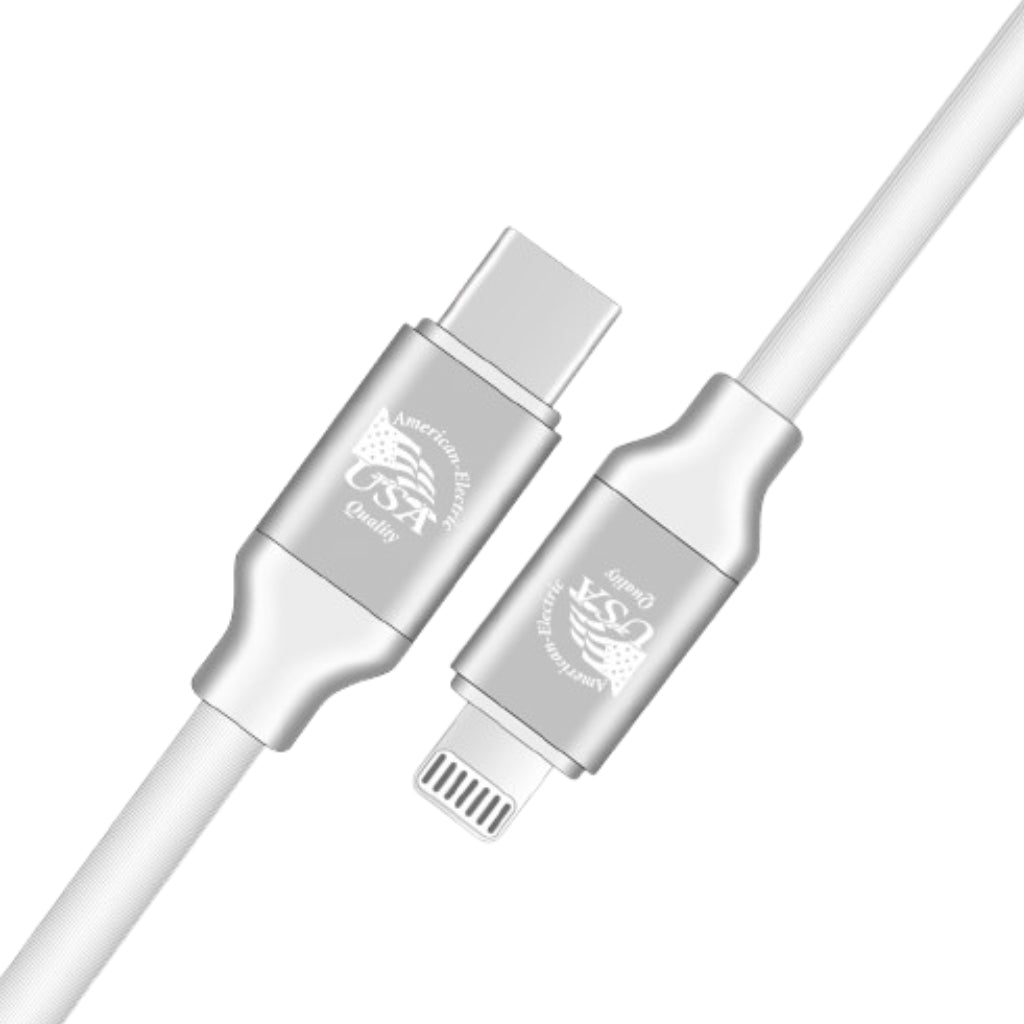 American Electric Cable USB-C A Lighting, 1.2 Metros