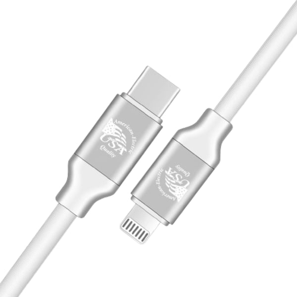 American Electric Cable USB-C A Lighting, 1.2 Metros