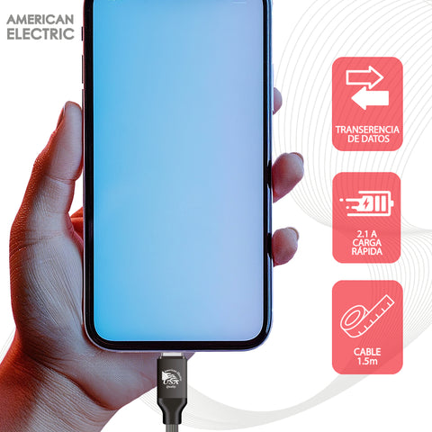 American Electric Cable USB a USB-C, 1.2 Metro