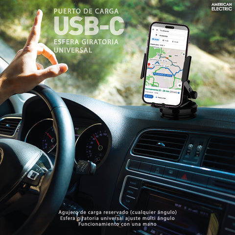 American Electric Cargador Inalámbrico de Celular para Carro 15W