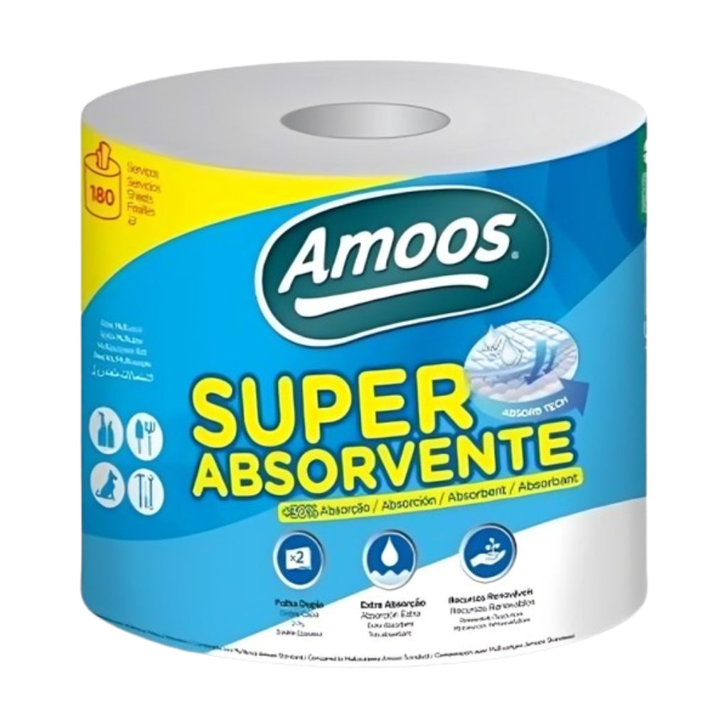 Amoos Set Toallas Mayordomo 2F Súper Absorbente 180H, 6 Unidades