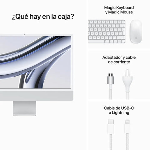 Apple Computadora Desktop All in One iMac 24" M3 Español, 512GB